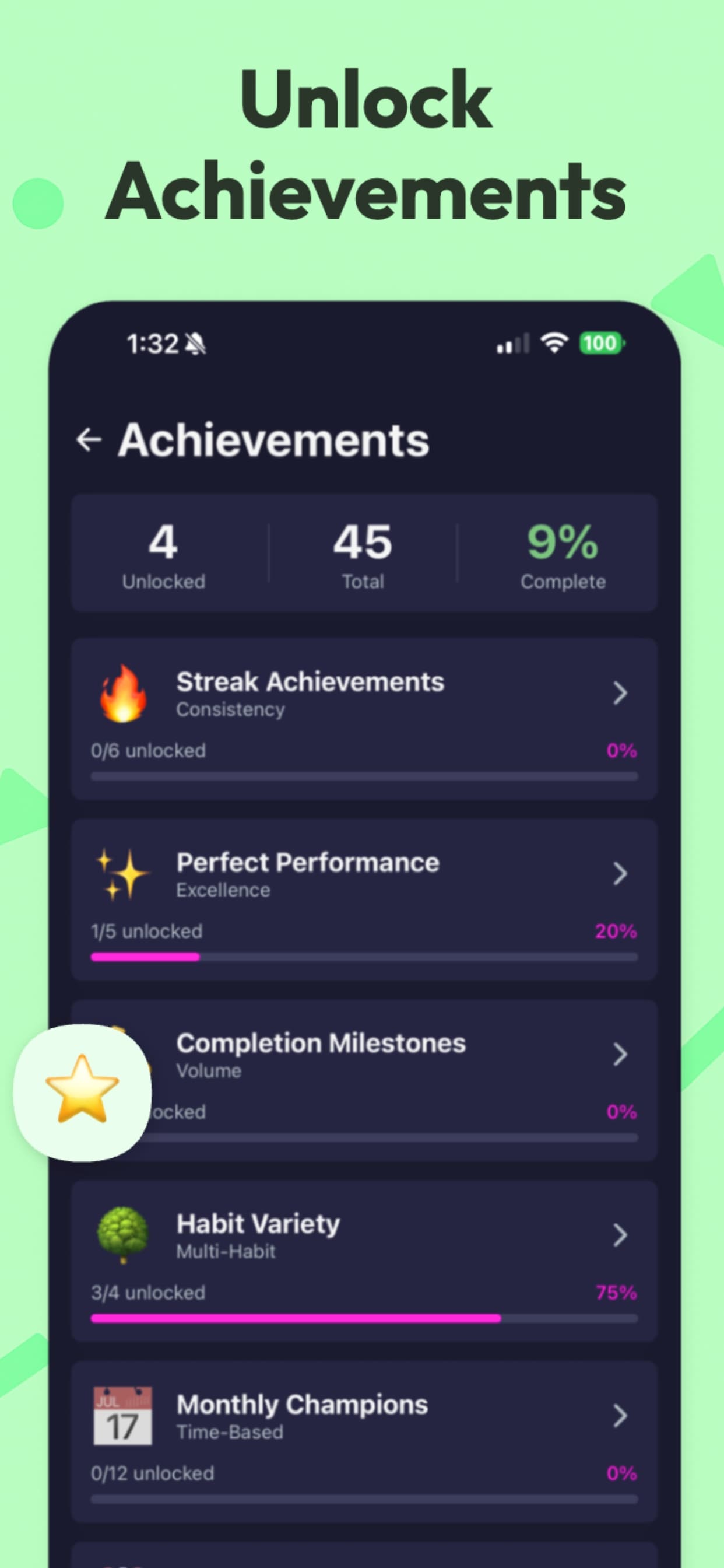 Unlock Achievements